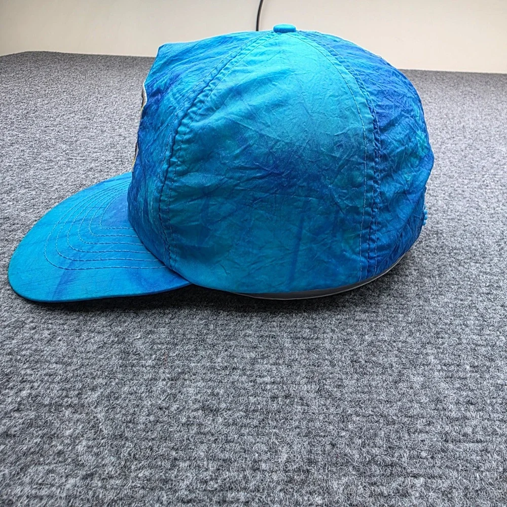Vintage Joe Camel Smooth Character Snapback Hat Blue Tie Dye 90s Promo Cap Nylon